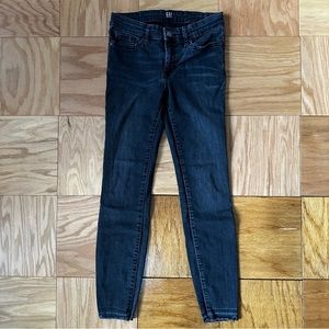 GAP Grey Distressed Wash Skinny Jean Leggings